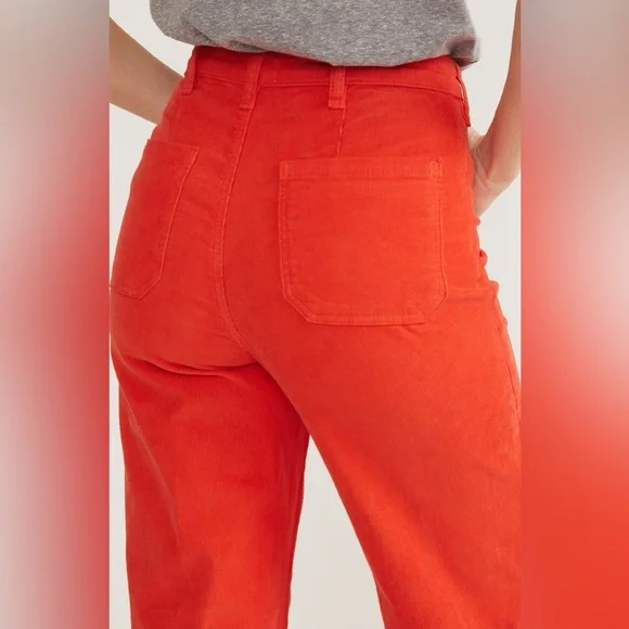 Marine Layer Bridget Wide Leg Crop Corduroy Pants Size 6 - Picture 5 of 13